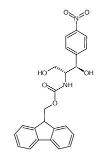 (9H-fluoren-9-yl)methyl ((1R,2R)-1,3-dihydroxy-1-(4-nitrophenyl)propan-2-yl)carbamate结构式
