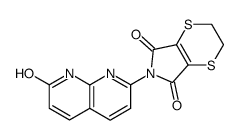 6-(7-oxo-7,8-dihydro-[1,8]naphthyridin-2-yl)-2,3-dihydro-[1,4]dithiino[2,3-c]pyrrole-5,7-dione结构式