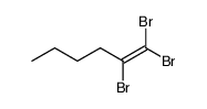 1,1,2-tribromohex-1-ene结构式