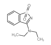 1,2-Benzisothiazol-3-amine,N,N-diethyl-, 1,1-dioxide Structure
