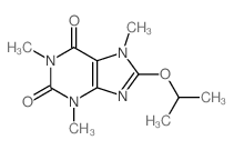 1H-Purine-2,6-dione,3,7-dihydro-1,3,7-trimethyl-8-(1-methylethoxy)- Structure
