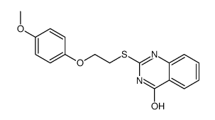 2-[2-(4-methoxyphenoxy)ethylsulfanyl]-1H-quinazolin-4-one结构式