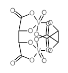 Vanadate(4-), deoxobis(.mu.-tartrato(4-))di-, tetrasodium, dodecahydrate, stereoisomer Structure