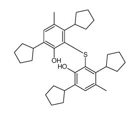 2,2'-thiobis[3,6-dicyclopentyl-p-cresol] Structure
