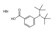 3-ditert-butylphosphanylbenzoic acid,hydrobromide Structure