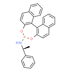 (11BR)-N-[(S)-1-苯基乙基]-联萘并[2,1-D:1',2'-F][1,3,2]二氧膦杂-4-胺结构式