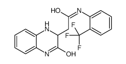 2-(3-oxo-2,4-dihydro-1H-quinoxalin-2-yl)-N-[2-(trifluoromethyl)phenyl]acetamide Structure