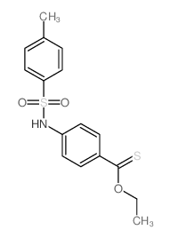 Benzenecarbothioicacid, 4-[[(4-methylphenyl)sulfonyl]amino]-, O-ethyl ester Structure