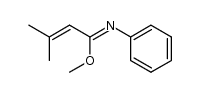 Methyl-N-phenyl-3-methyl-2-butenoimidat结构式