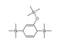 trimethyl-(4-trimethylsilyl-2-trimethylsilyloxycyclohexa-2,5-dien-1-yl)silane结构式