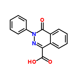1-Phthalazinecarboxylicacid, 3,4-dihydro-4-oxo-3-phenyl- Structure