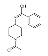 Benzamide, N-(1-acetyl-4-piperidinyl)- (9CI) structure