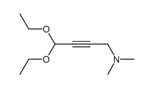 (4,4-diethoxy-but-2-ynyl)-dimethyl-amine结构式