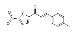 3-(4-methylphenyl)-1-(5-nitrothiophen-2-yl)prop-2-en-1-one结构式