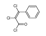 (Z)-2,3-Dichloro-3-phenylpropenoyl chloride结构式