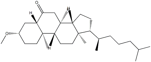 3β-Methoxy-5α-cholestan-6-one structure