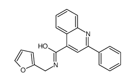 N-(furan-2-ylmethyl)-2-phenylquinoline-4-carboxamide Structure