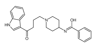 4-benzamido-1-(4-(indol-3-yl)-4-oxobutyl)piperidine结构式