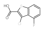 Benzo[b]thiophene-2-carboxylic acid, 3-chloro-4-fluoro- (9CI) structure