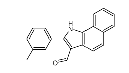 1H-Benz[g]indole-3-carboxaldehyde,2-(3,4-dimethylphenyl)-(9CI) structure