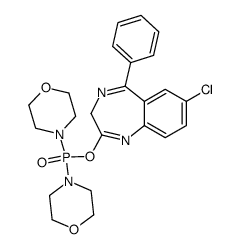 7-chloro-5-phenyl-3H-benzo[e][1,4]diazepin-2-yl dimorpholinophosphinate结构式