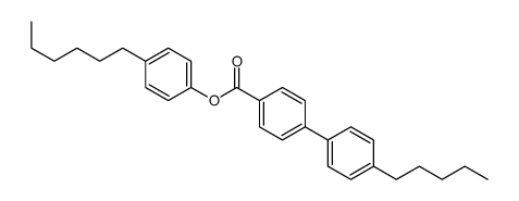 (4-hexylphenyl) 4-(4-pentylphenyl)benzoate Structure