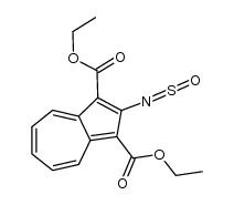 N-sulfinyl-1,3-bis(ethoxycarbonyl)-2-azulenylamine结构式