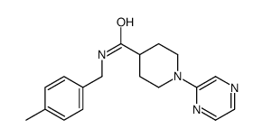 4-Piperidinecarboxamide,N-[(4-methylphenyl)methyl]-1-pyrazinyl-(9CI) picture