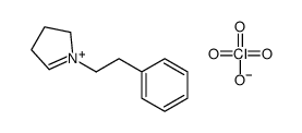 1-(2-phenylethyl)-3,4-dihydro-2H-pyrrol-1-ium,perchlorate结构式