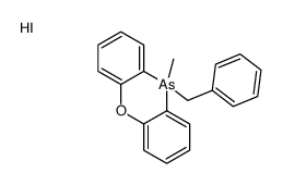 10-benzyl-10-methylphenoxarsinin-5-ium,iodide Structure