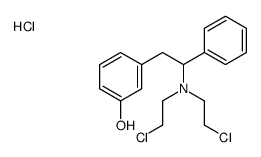 3-[2-[bis(2-chloroethyl)amino]-2-phenylethyl]phenol,hydrochloride Structure