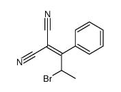 2-(2-bromo-1-phenylpropylidene)propanedinitrile Structure