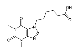 6-(1,3-dimethyl-2,6-dioxopurin-7-yl)hexanoic acid结构式