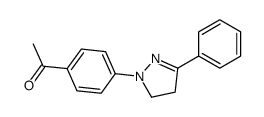 1-[4-(5-phenyl-3,4-dihydropyrazol-2-yl)phenyl]ethanone Structure