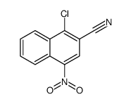 1-chloro-4-nitronaphthalene-2-carbonitrile结构式