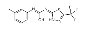 1-(3-methylphenyl)-3-[5-(trifluoromethyl)-1,3,4-thiadiazol-2-yl]urea结构式