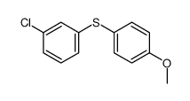 1-chloro-3-(4-methoxyphenyl)sulfanylbenzene Structure