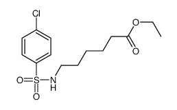 ethyl 6-[(4-chlorophenyl)sulfonylamino]hexanoate结构式