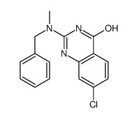 2-[benzyl(methyl)amino]-7-chloro-1H-quinazolin-4-one结构式