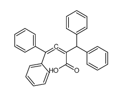 2-Diphenylmethyl-4,4-diphenyl-butadien-(2,3)-saeure Structure