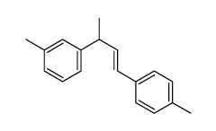 1-methyl-3-[4-(4-methylphenyl)but-3-en-2-yl]benzene结构式