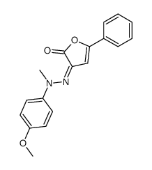 3-[(4-Methoxy-phenyl)-methyl-hydrazono]-5-phenyl-3H-furan-2-one结构式
