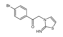 1-(4-bromophenyl)-2-(2-imino-1,3-thiazol-3-yl)ethanone结构式