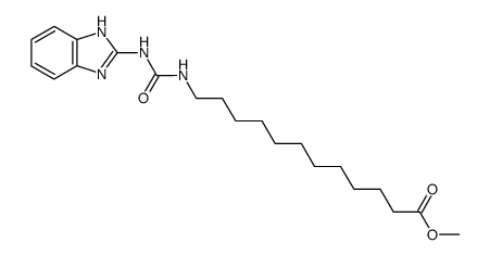 12-[3-(1H-benzoimidazol-2-yl)-ureido]-dodecanoic acid methyl ester结构式