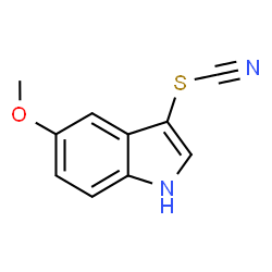 5-methoxy-3-thiocyanato-1H-indole structure