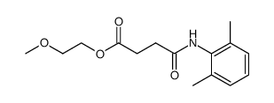 N-(2,6-Dimethyl-phenyl)-succinamic acid 2-methoxy-ethyl ester Structure