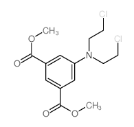 1,3-Benzenedicarboxylicacid, 5-[bis(2-chloroethyl)amino]-, 1,3-dimethyl ester结构式