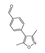 4-(3,5-dimethylisoxazol-4-yl)benzaldehyde结构式