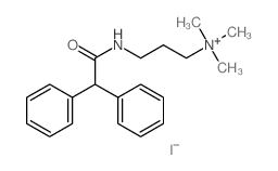 3-[(2,2-diphenylacetyl)amino]propyl-trimethyl-azanium结构式