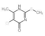 4(3H)-Pyrimidinone,5-chloro-6-methyl-2-(methylthio)-结构式